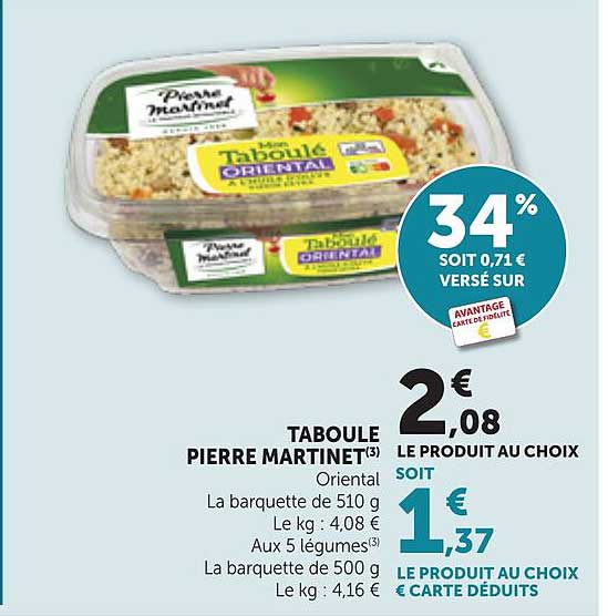 TABOULE PIERRE MARTINET Oriental