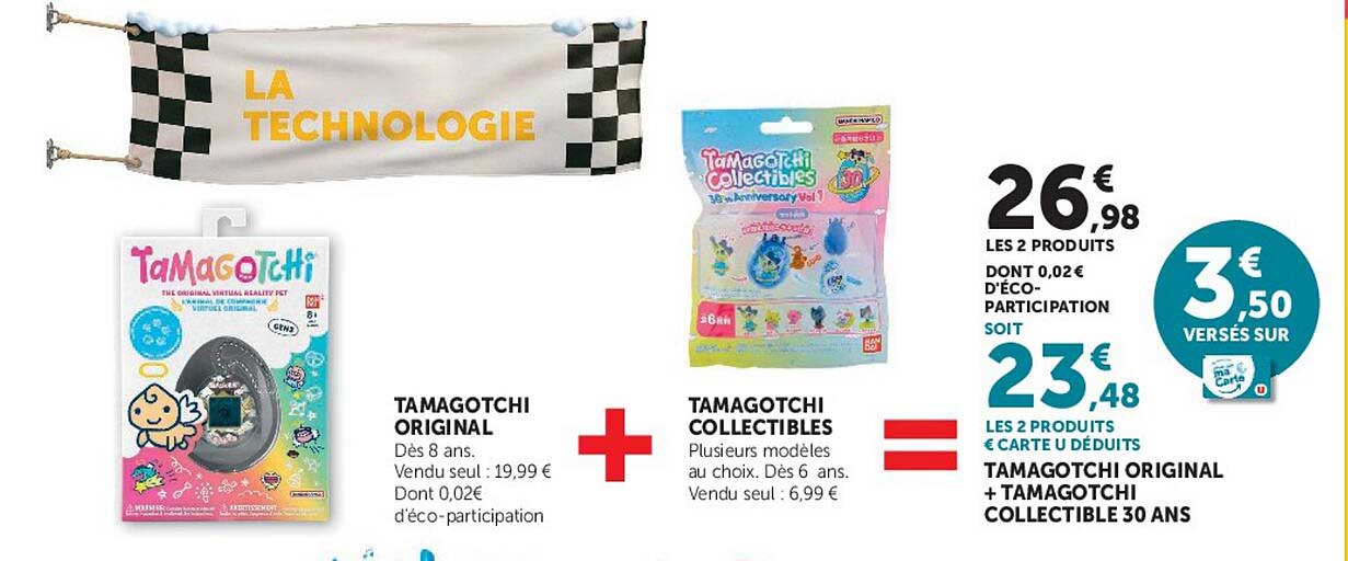 TAMAGOTCHI ORIGINAL + TAMAGOTCHI COLLECTIBLE 30 ANS