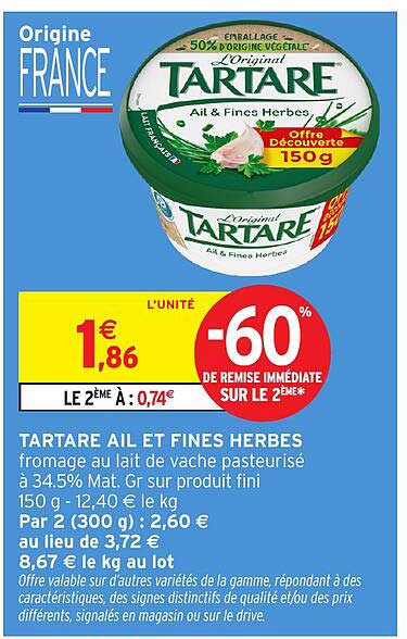 TARTARE AIL ET FINES HERBES
