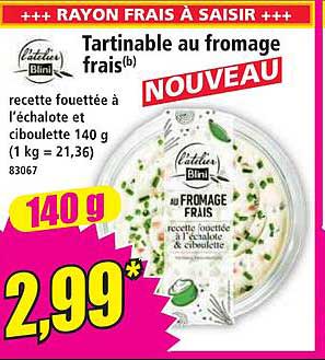 Tartinable au fromage frais(b)