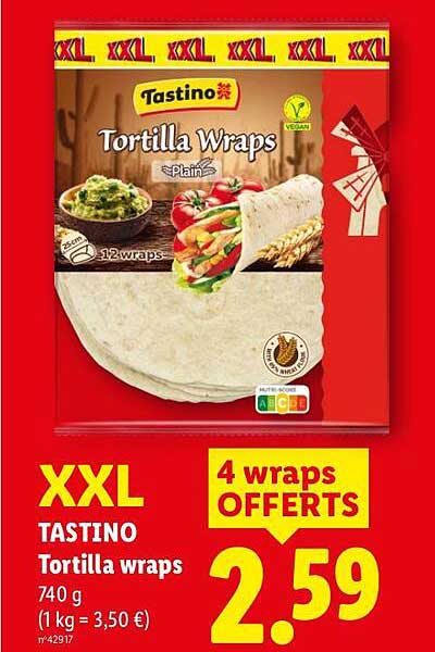 Tastino Tortilla wraps Plain