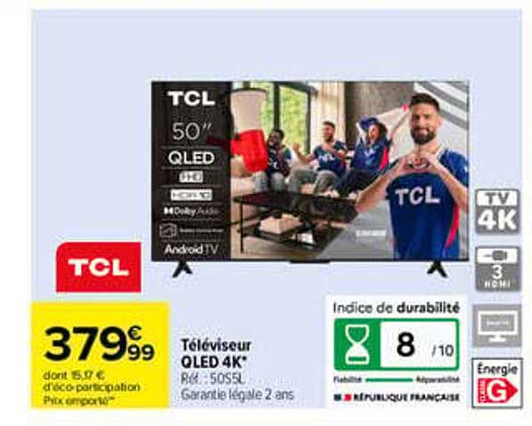 TCL 50" QLED TV 4K
