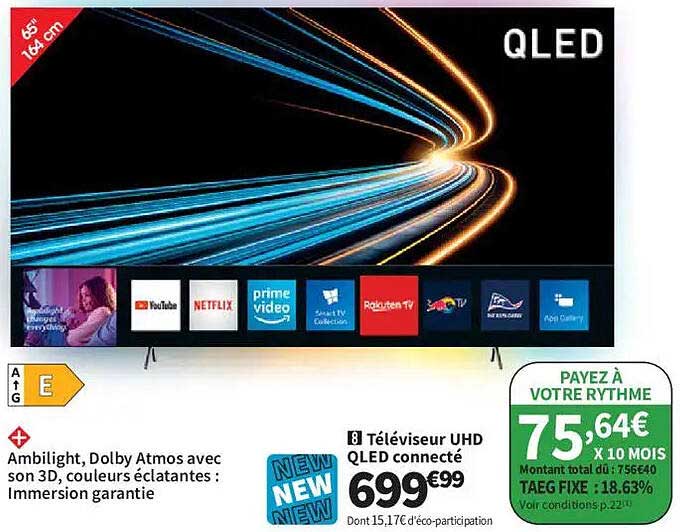 Téléviseur UHD QLED connecté