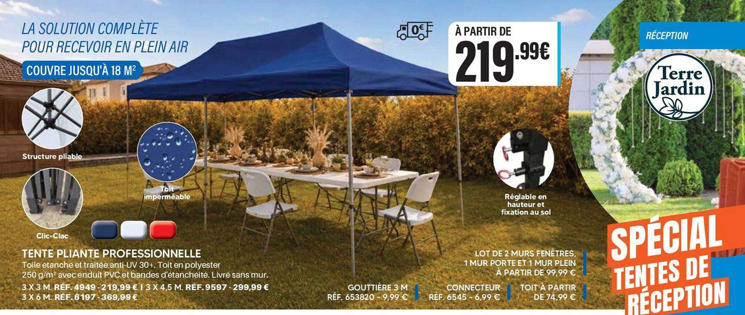 TENTE PLIANTE PROFESSIONNELLE