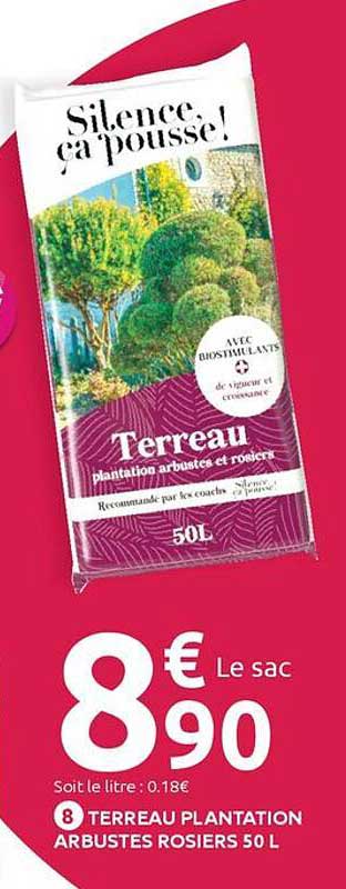 Terreau plantation arbustes rosiers 50 L