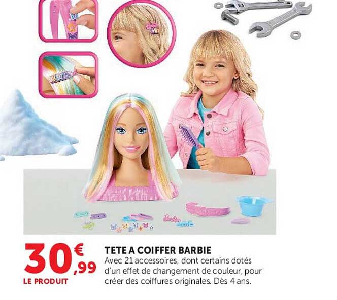 TETE A COIFFER BARBIE