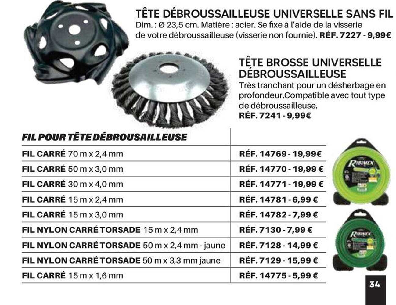 TÊTE DÉBROUSSAILLEUSE UNIVERSELLE SANS FIL