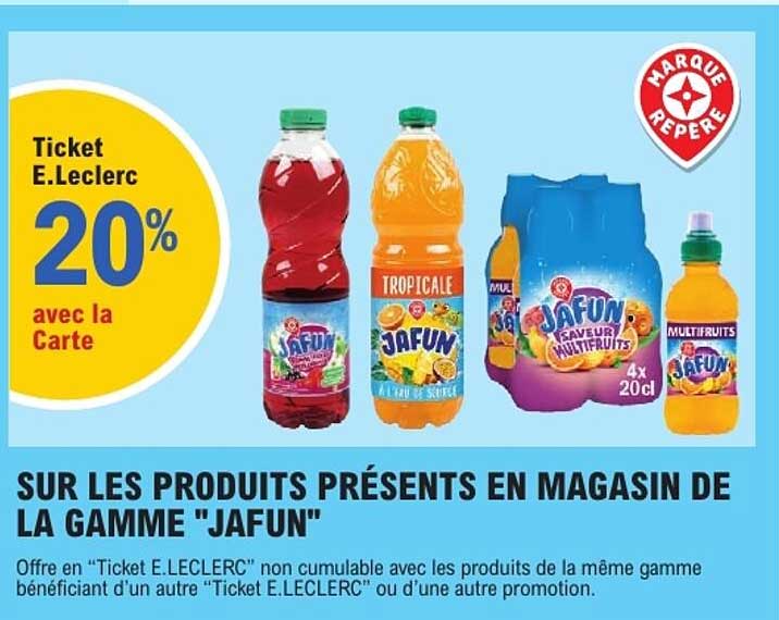 Ticket E.Leclerc 20% avec la Carte