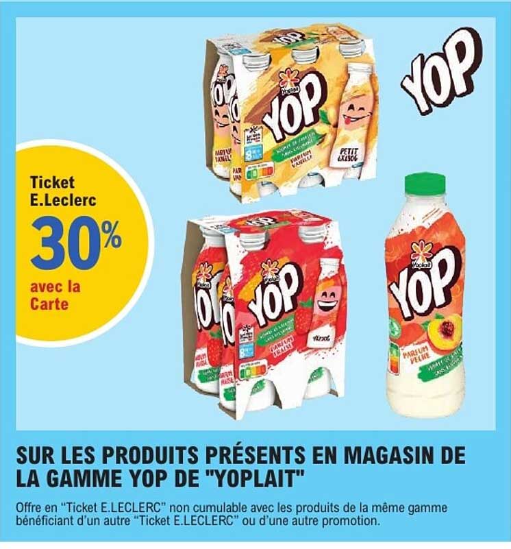 Ticket E.Leclerc 30% avec la Carte