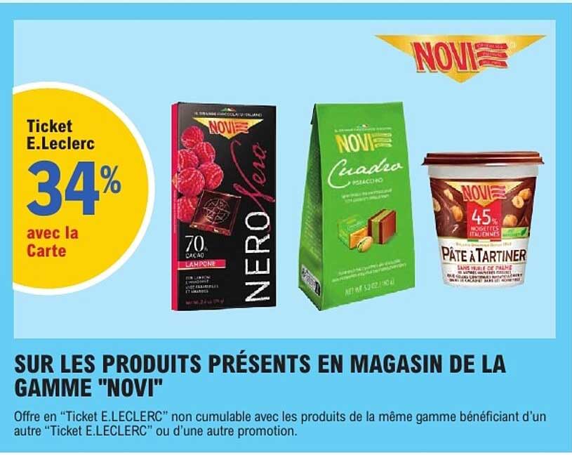 Ticket E.Leclerc 34% avec la Carte