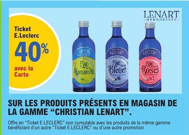 Ticket E.Leclerc 40% avec la Carte