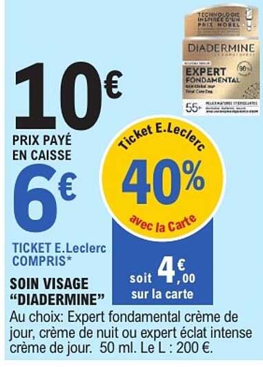 Ticket E.Leclerc 40% avec la Carte