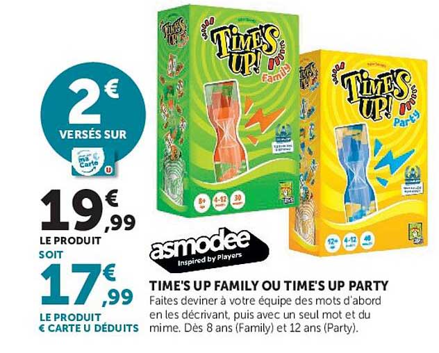TIME'S UP FAMILY OU TIME'S UP PARTY