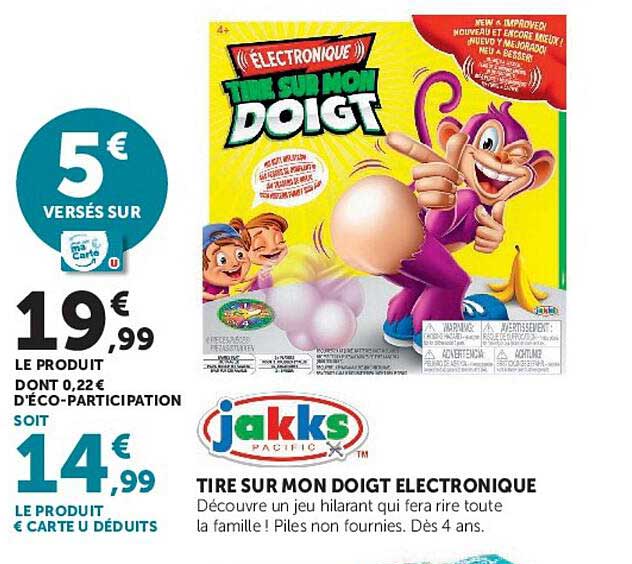 TIRE SUR MON DOIGT ELECTRONIQUE