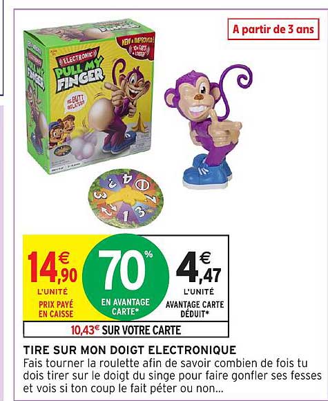 TIRE SUR MON DOIGT ELECTRONIQUE