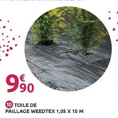 TOILE DE PAILLAGE WEEDTEX 1,05 X 10 M