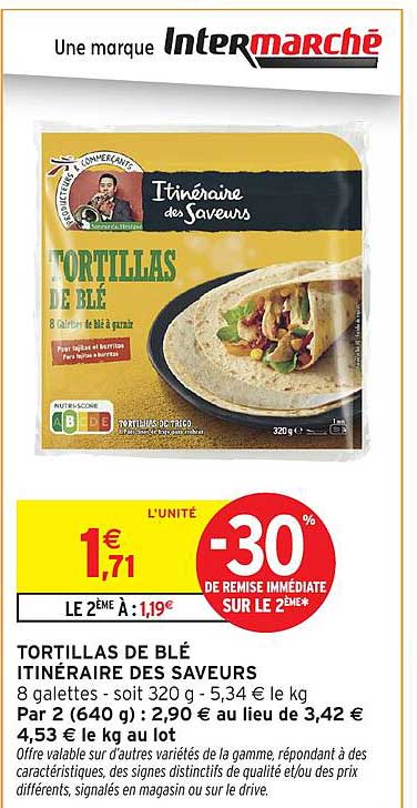 TORTILLAS DE BLÉ ITINÉRAIRE DES SAVEURS