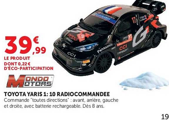 TOYOTA YARIS 1:10 RADIOCOMMANDEE