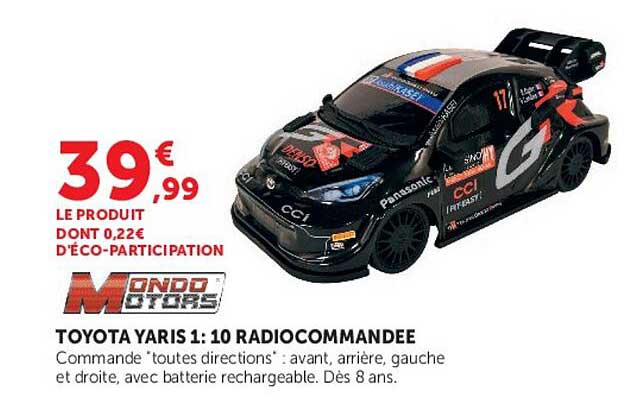 TOYOTA YARIS 1:10 RADIOCOMMANDEE