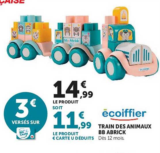 TRAIN DES ANIMAUX BB ABRICK