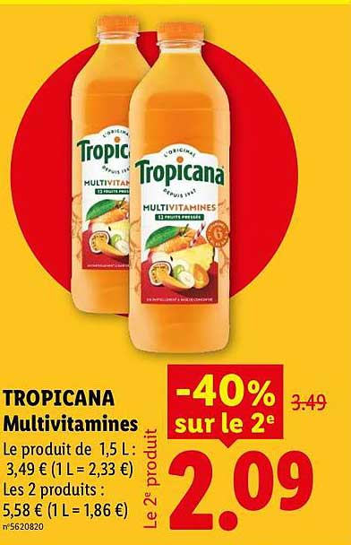 TROPICANA Multivitamines