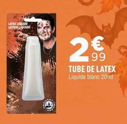 TUBE DE LATEX Liquide blanc 20ml