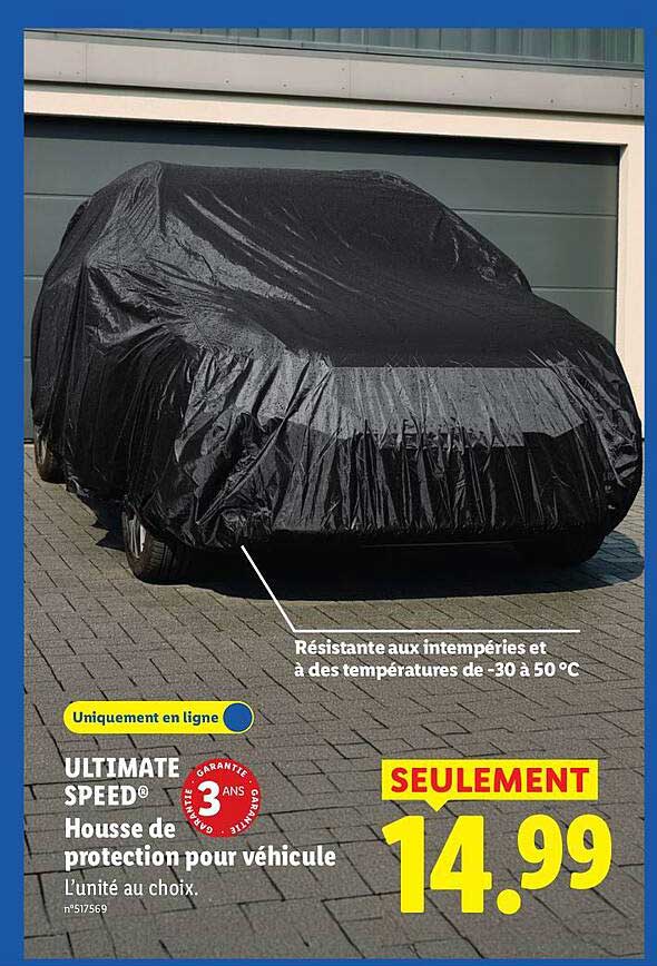 ULTIMATE SPEED® Housse de protection pour véhicule