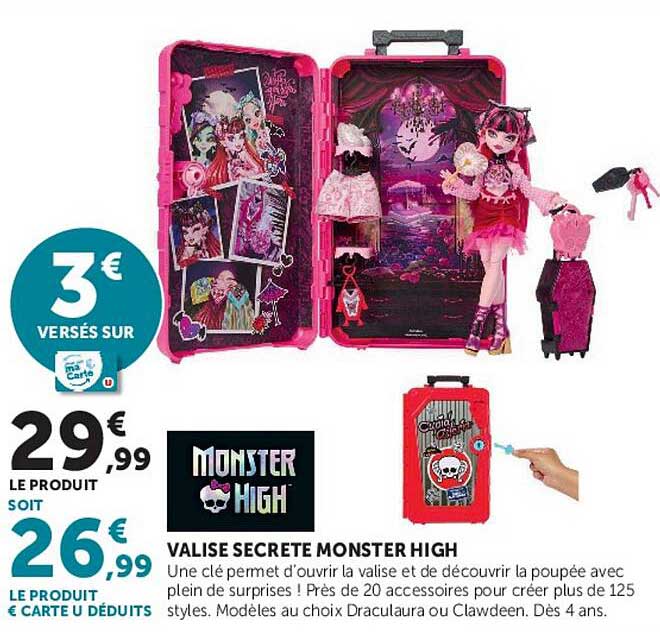VALISE SECRETE MONSTER HIGH