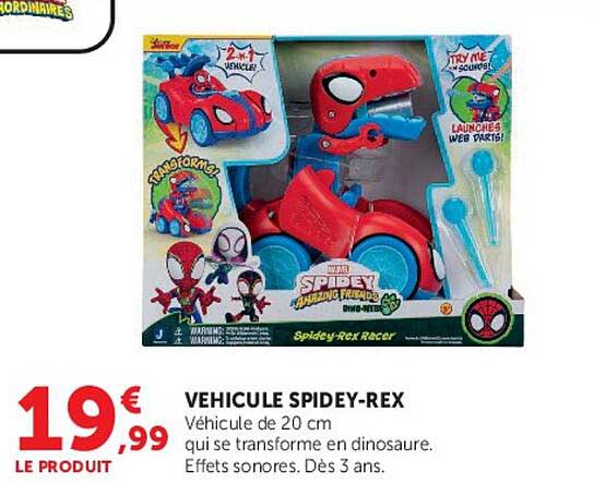VEHICULE SPIDEY-REX