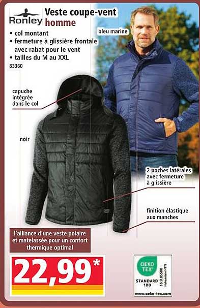 Veste coupe-vent homme