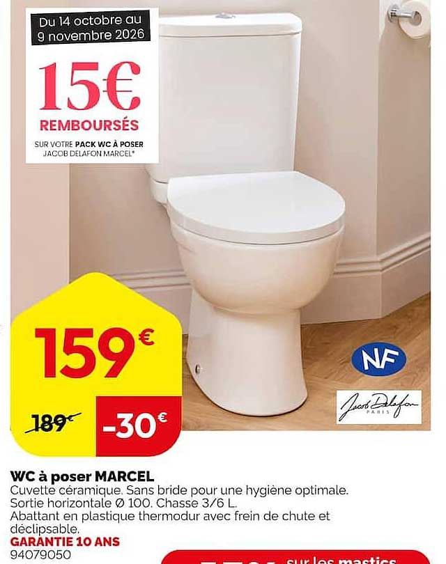 WC à poser MARCEL