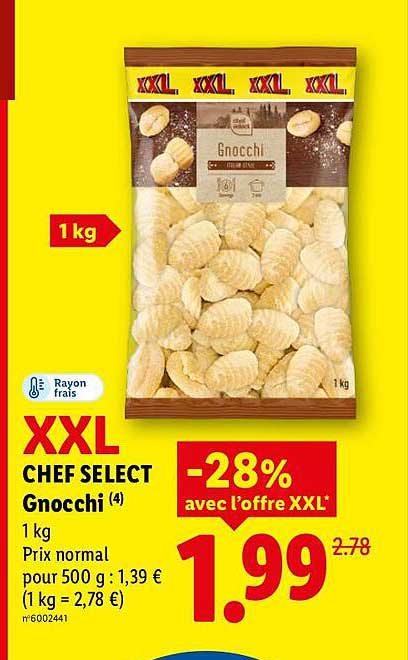 XXL CHEF SELECT Gnocchi 1 kg