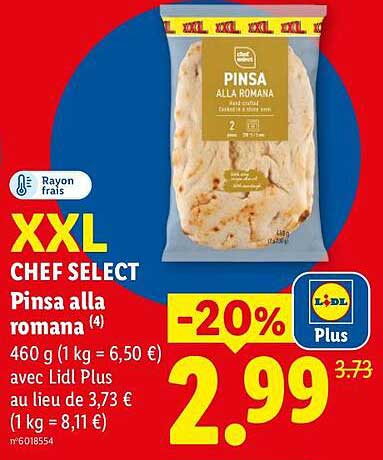 XXL CHEF SELECT Pinsa alla romana