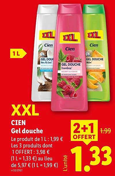 XXL CIEN Gel douche