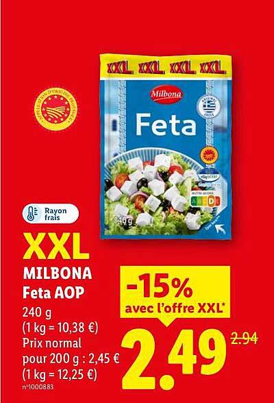XXL MILBONA Feta AOP