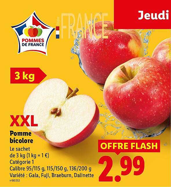 XXL Pomme bicolore