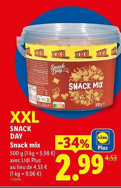 XXL SNACK DAY Snack mix 500 g