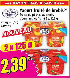 Yaourt fruité de brebis(a)