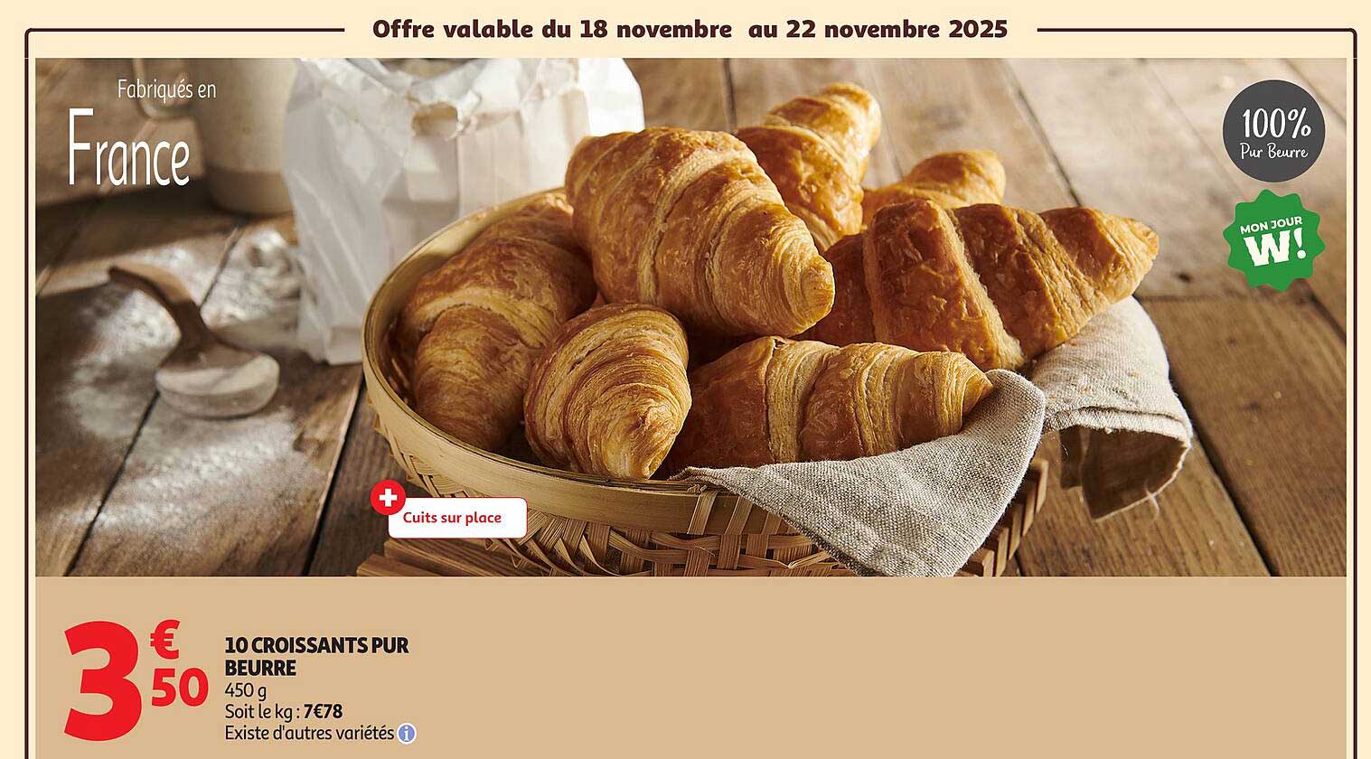 10 CROISSANTS PUR BEURRE