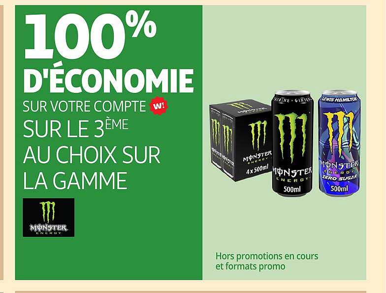 100% D'ÉCONOMIE SUR VOTRE COMPTE SUR LE 3ÈME AU CHOIX SUR LA GAMME