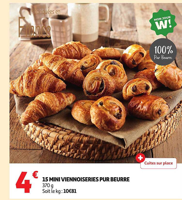 15 MINI VIENNOISERIES PUR BEURRE
