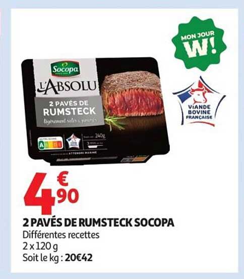 2 Pavés de Rumsteck Socopa