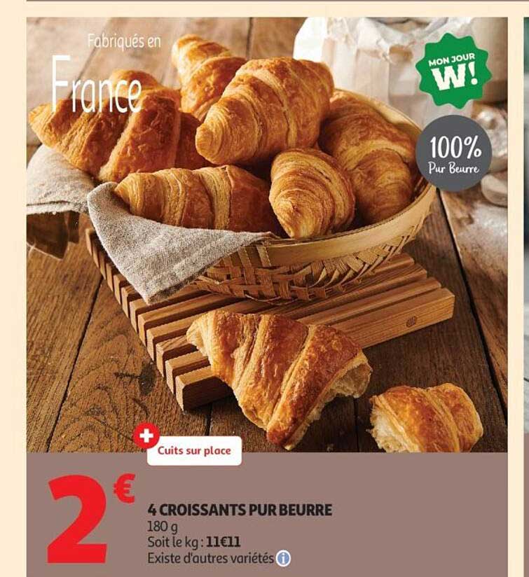 4 Croissants Pur Beurre