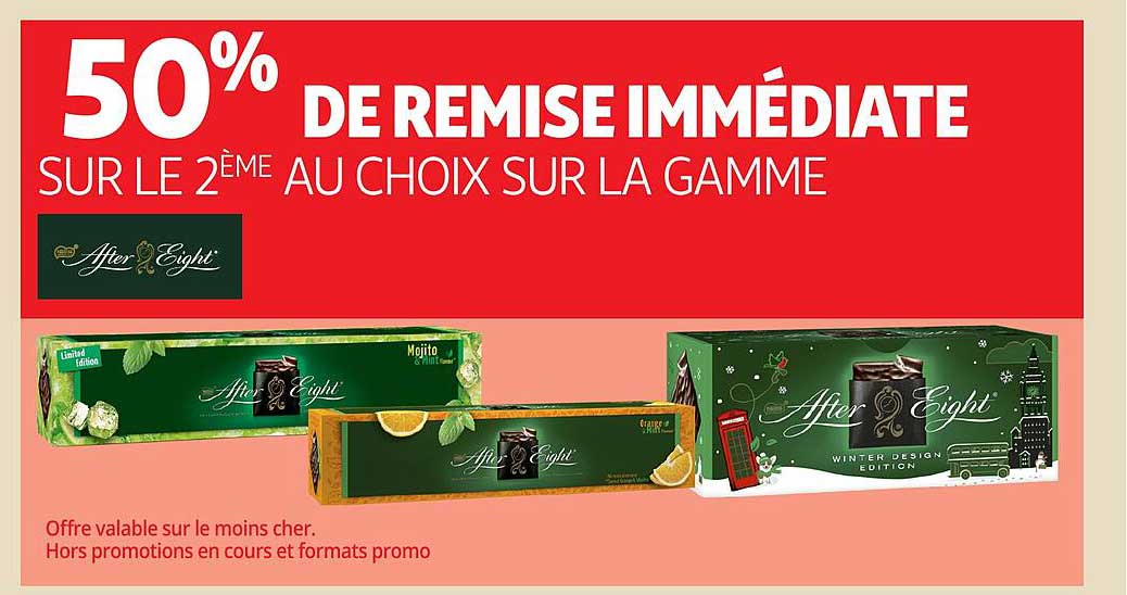 50% DE REMISE IMMÉDIATE SUR LE 2ÈME AU CHOIX SUR LA GAMME