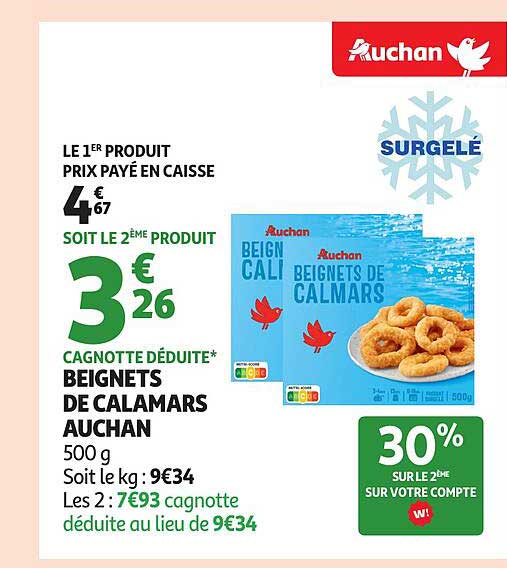BEIGNETS DE CALAMARS AUCHAN