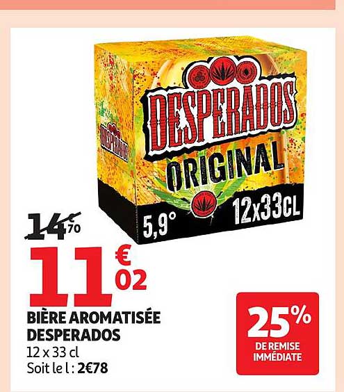 BIÈRE AROMATISÉE DESPERADOS