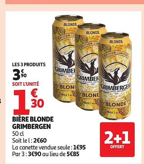 BIÈRE BLONDE GRIMBERGEN