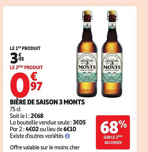 BIÈRE DE SAISON 3 MONTS