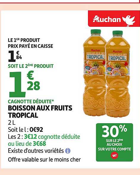 BOISSON AUX FRUITS TROPICAL