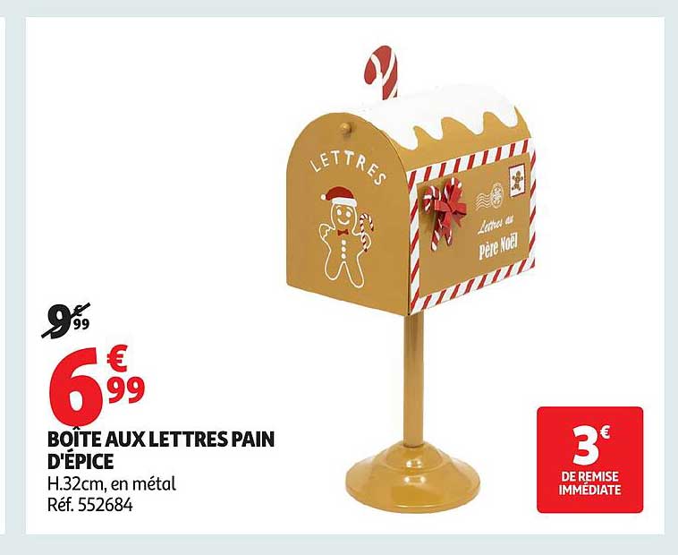 BOÎTE AUX LETTRES PAIN D'ÉPICE